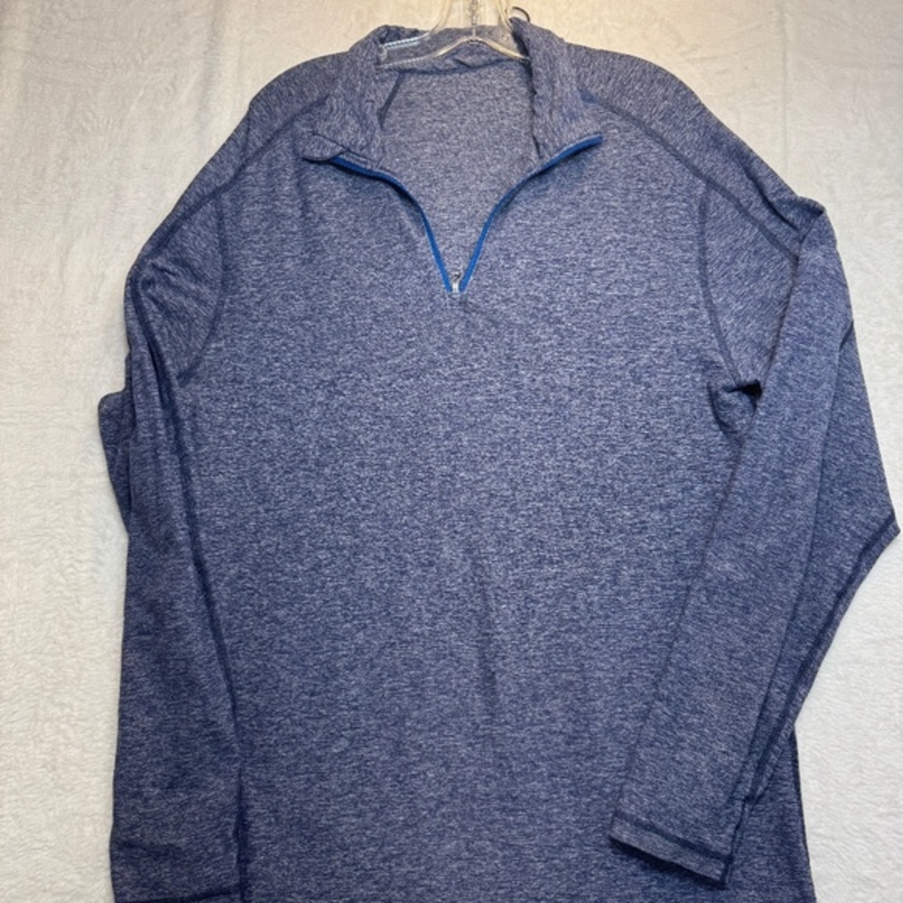 Lululemon Pullover Sweater Mens Size XL Surge Warm 1/2 Zip Blue Heather